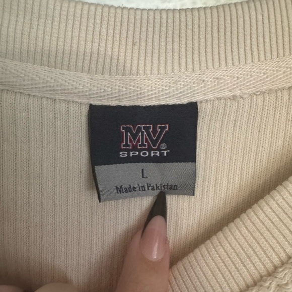 MV Sport "Pumpkin Spice" Cream Sweater - Picture 7 of 8